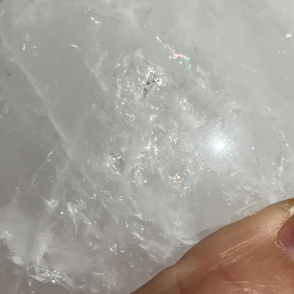 White quartz (1) sphere with light stand | crystal - Picture 9 of 12